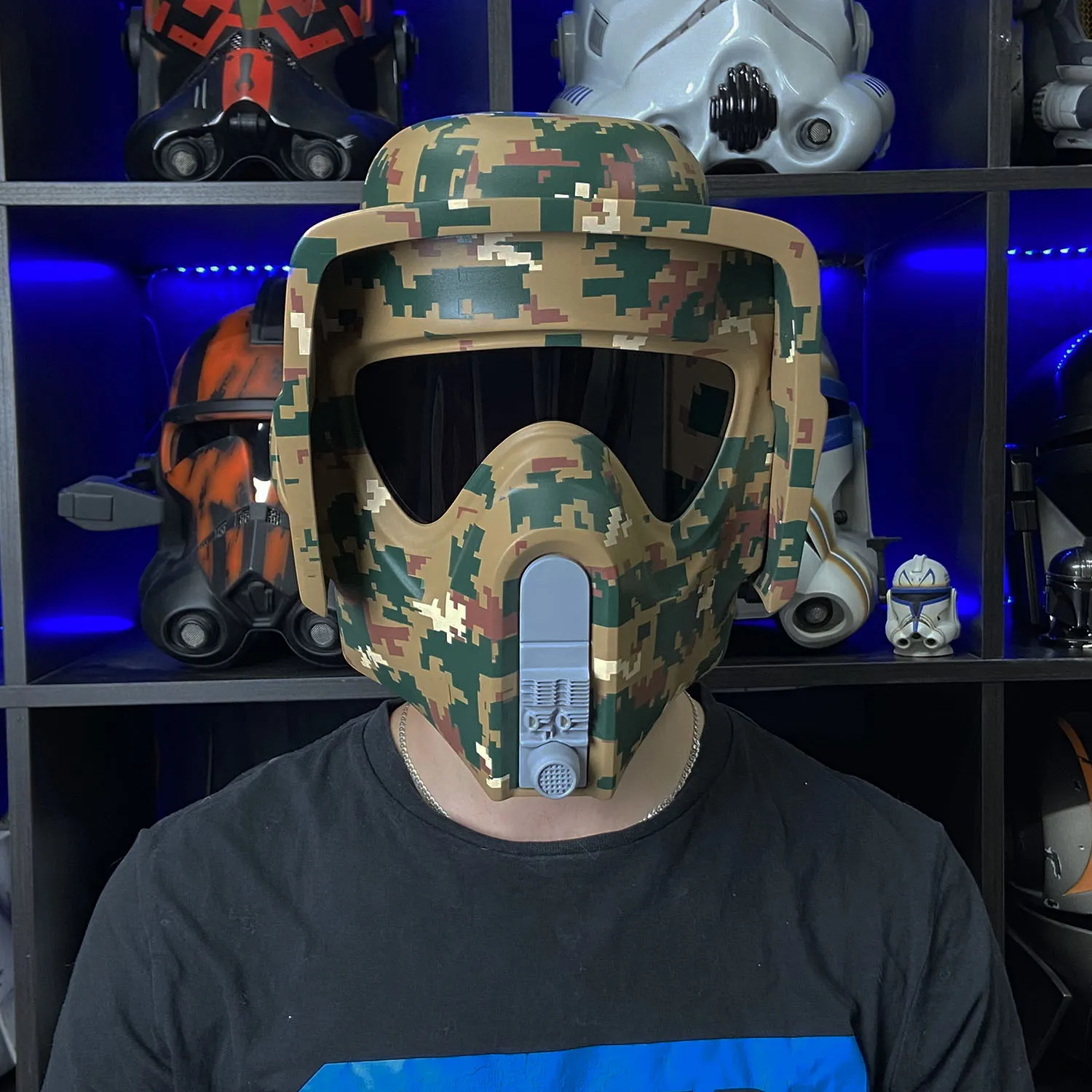 Scout - Custom Pixel  Camo Helmet - Image 2