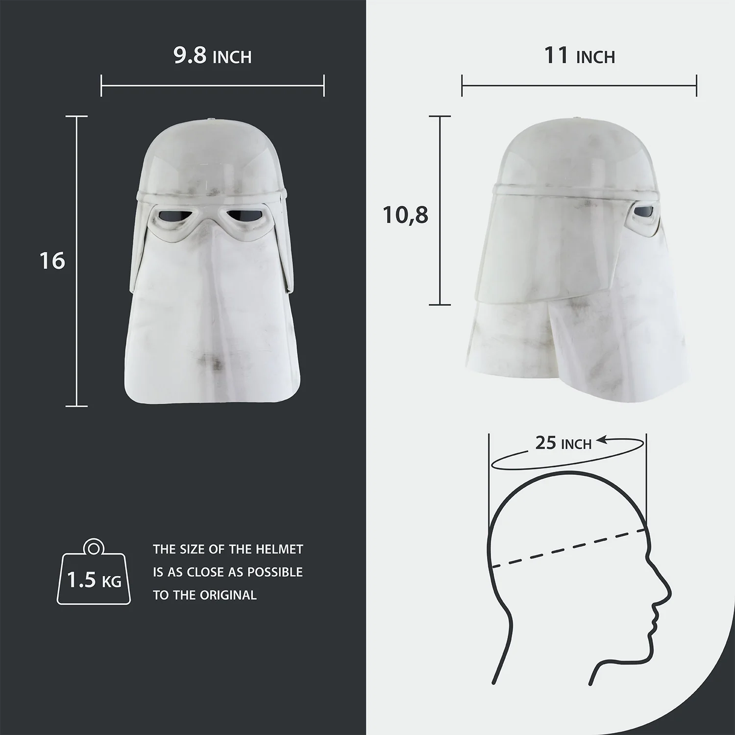Snowtrooper Helmet - Damaged - Image 14