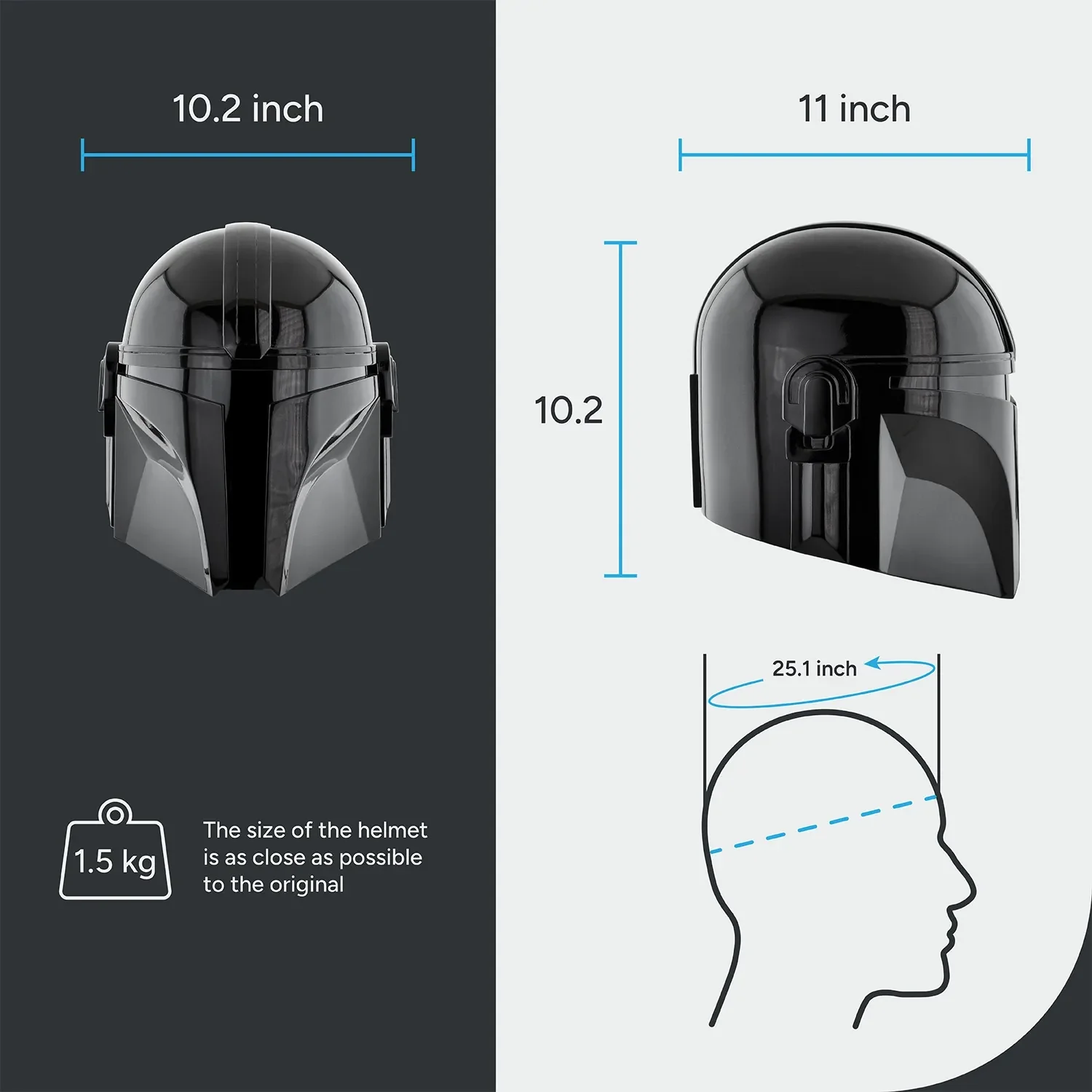 Mandalorian - Black Helmet - Image 12