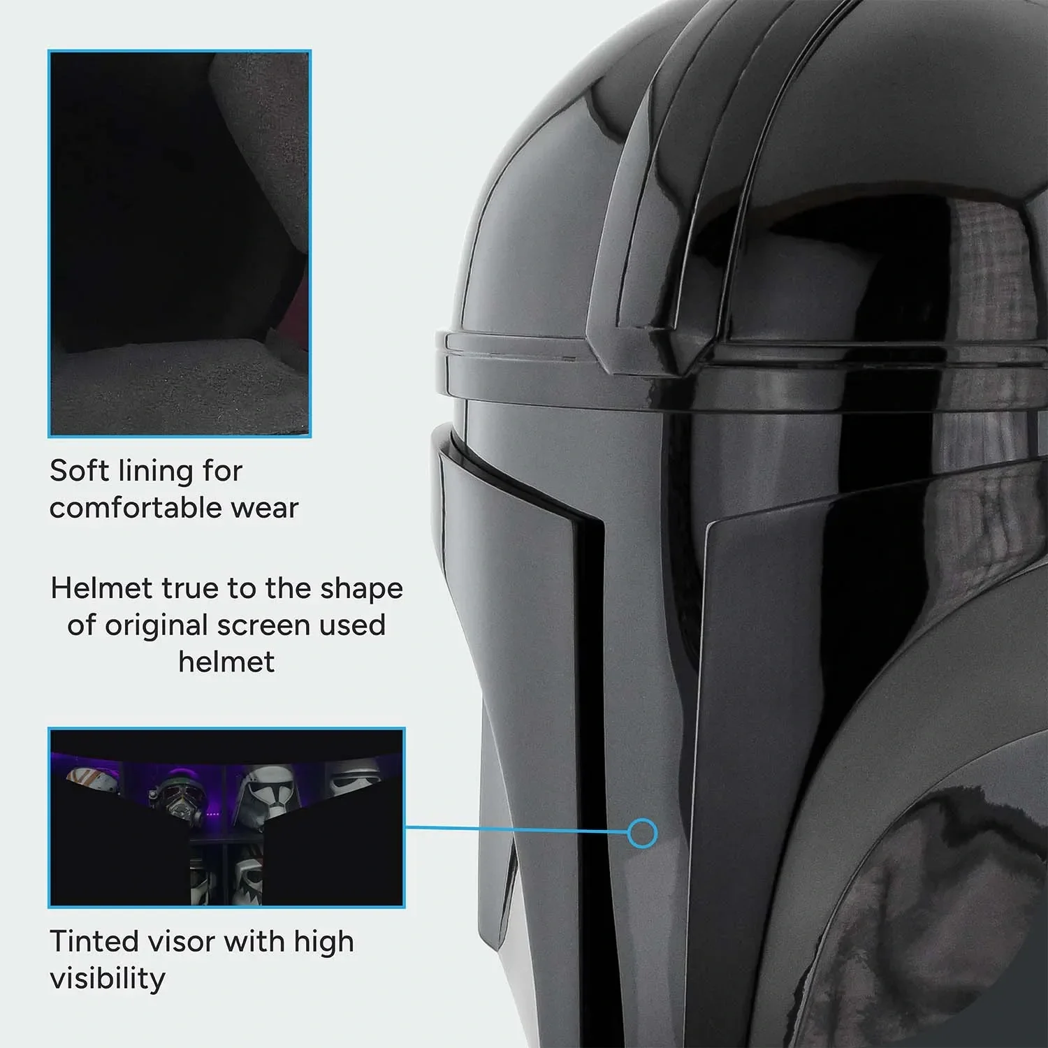 Mandalorian - Black Helmet - Image 8