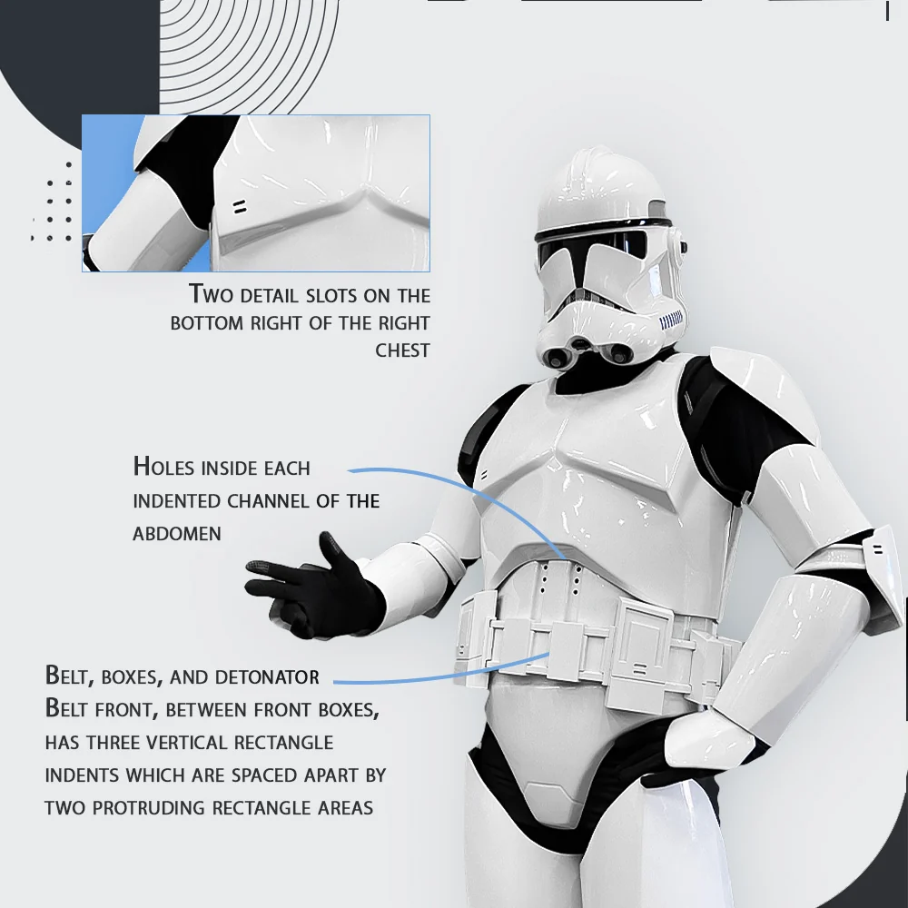 Phase 2 Clone Trooper Cosplay Armor Costume - Image 4