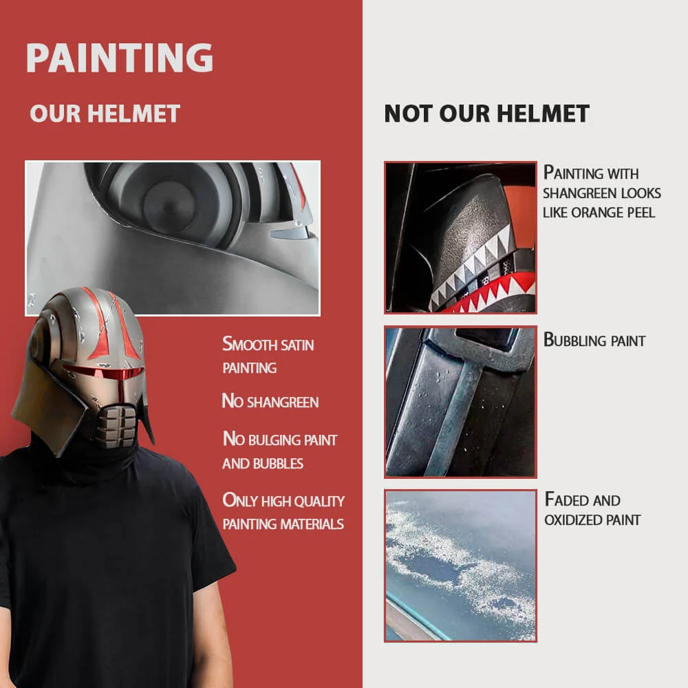 Starkiller Custom Red Helmet - Image 4