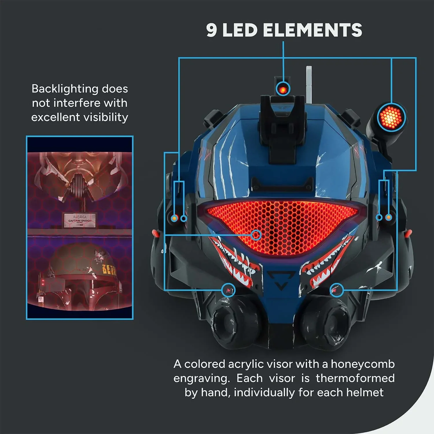 Titanfall 2 Pulse Blade Pilot Helmet - Shark Blue - Image 7