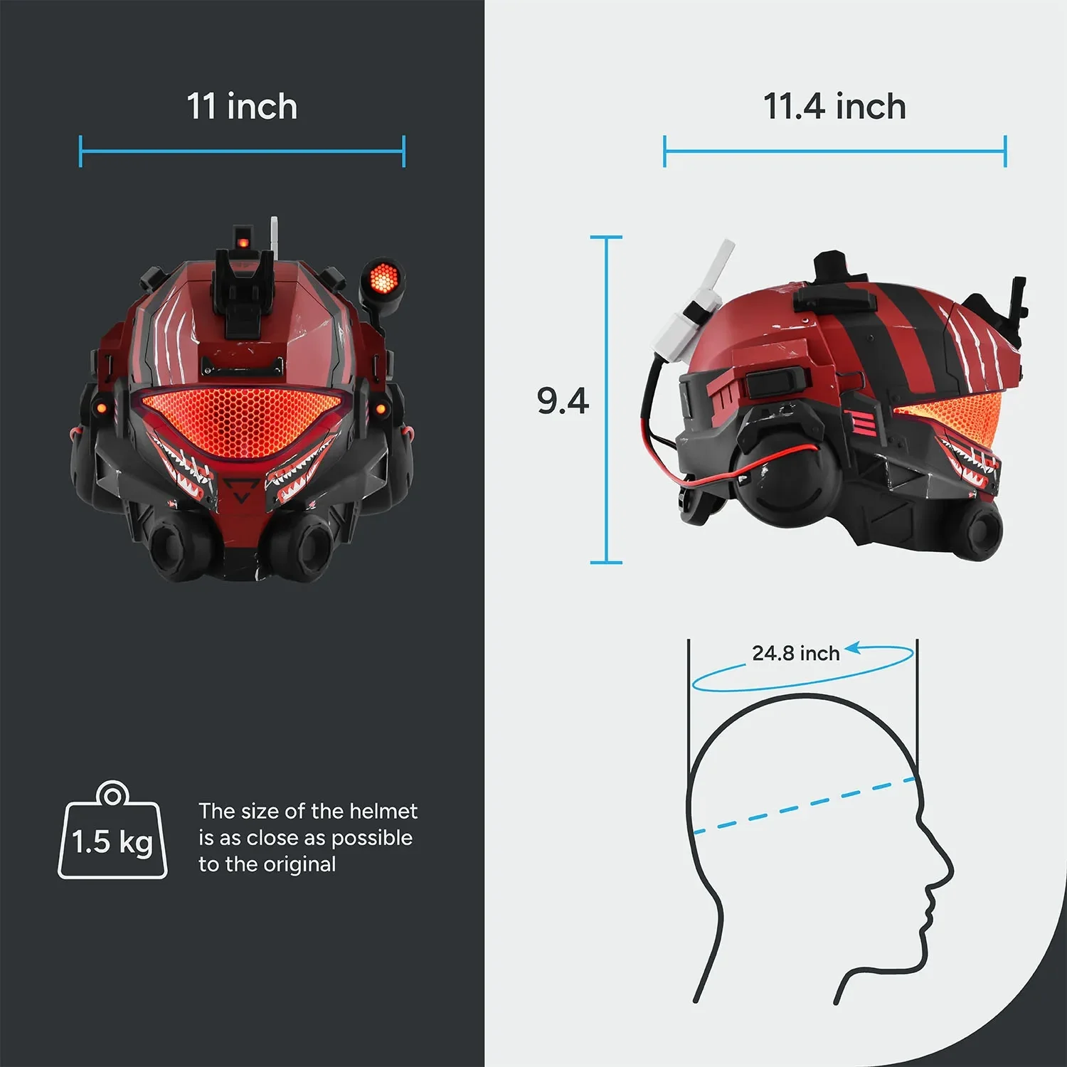 Titanfall 2 Pulse Blade Pilot Helmet - Shark Red - Image 13