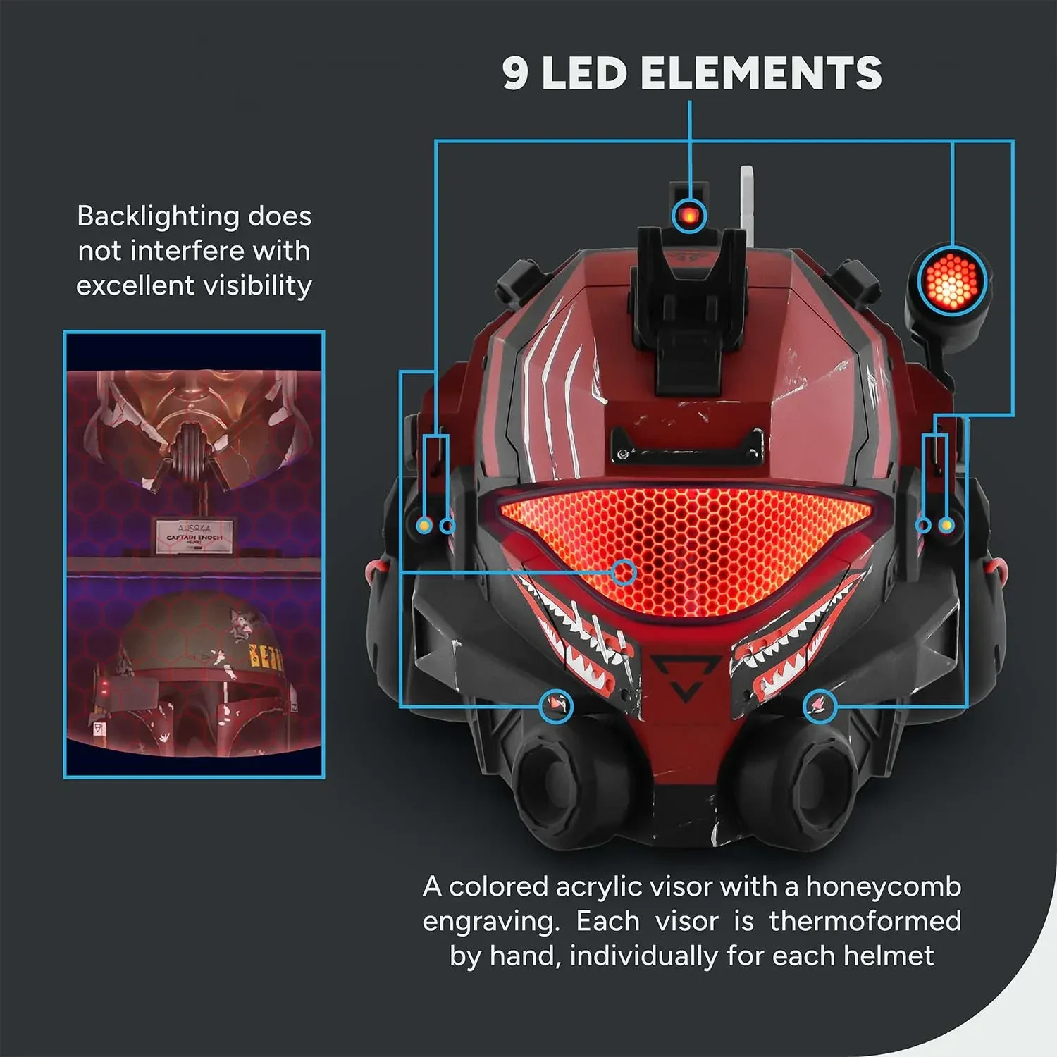 Titanfall 2 Pulse Blade Pilot Helmet - Shark Red - Image 8