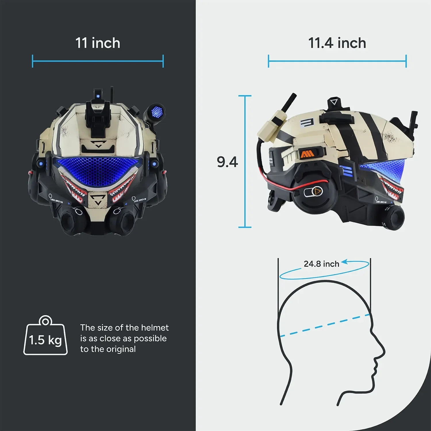 Titanfall 2 Pulse Blade Pilot Helmet - Shark White - Image 13