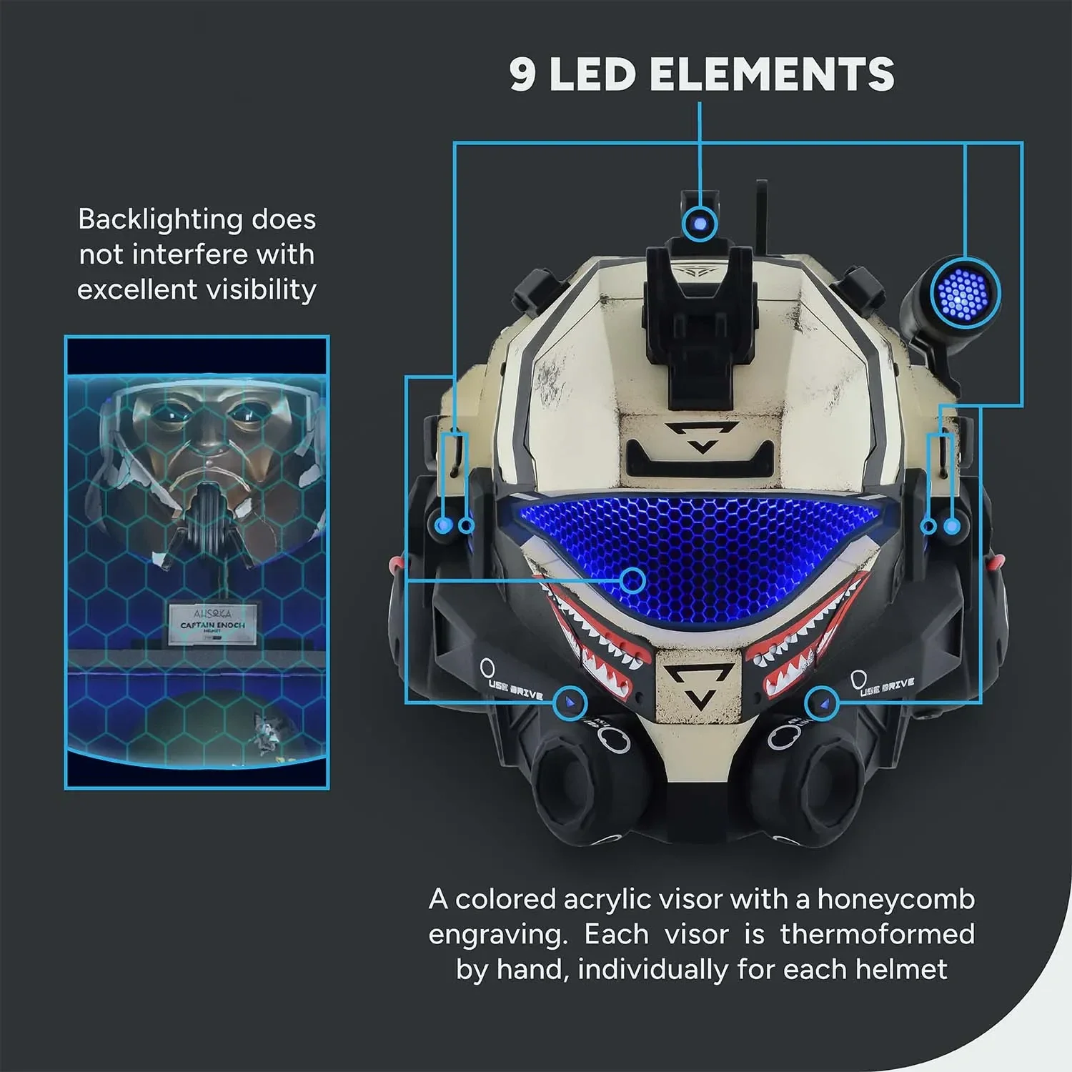 Titanfall 2 Pulse Blade Pilot Helmet - Shark White - Image 8