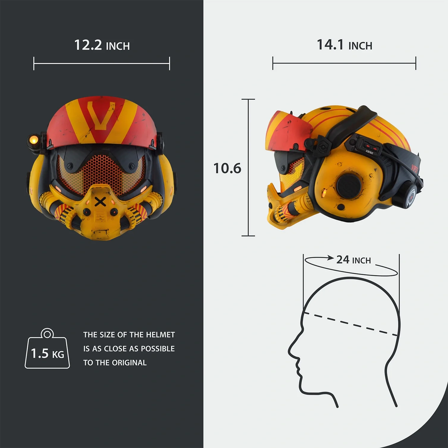 Titanfall 2 Viper Valkyrie Damaged Helmet - Image 12