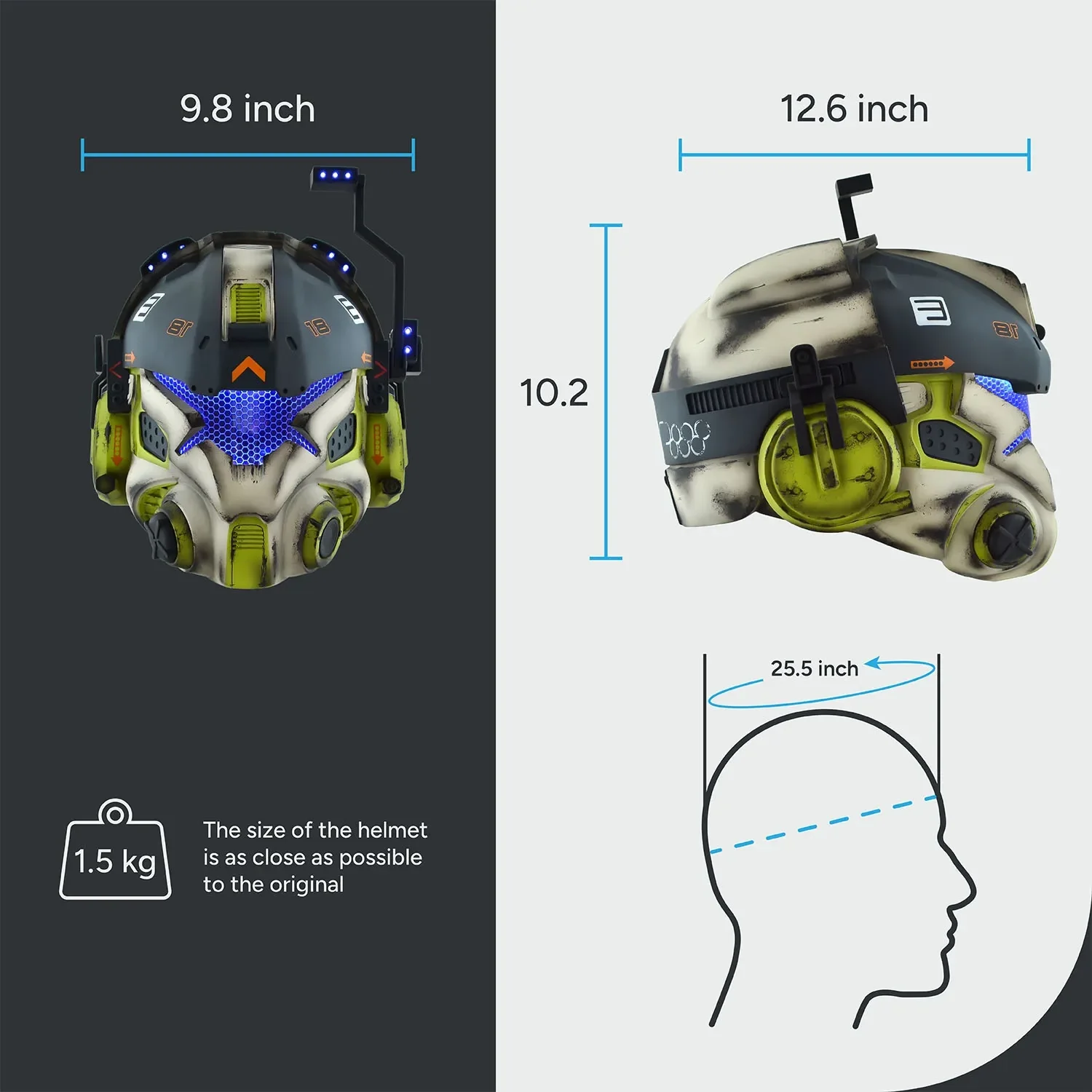 Titanfall Battle Rifle Pilot Classic Helmet - Image 12