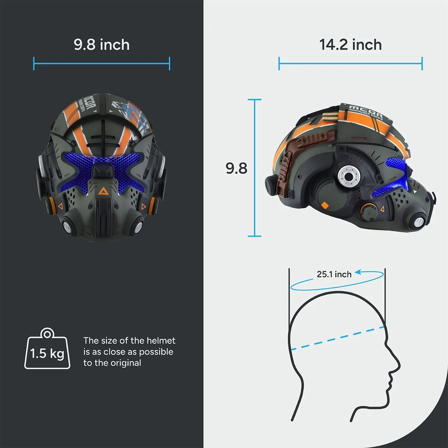Titanfall Jack Cooper's Helmet with LED - Image 15