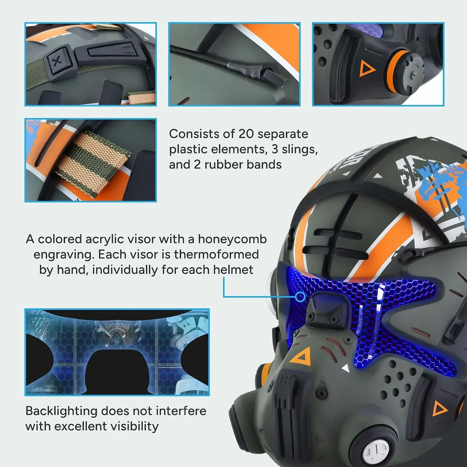 Titanfall Jack Cooper's Helmet with LED - Image 9
